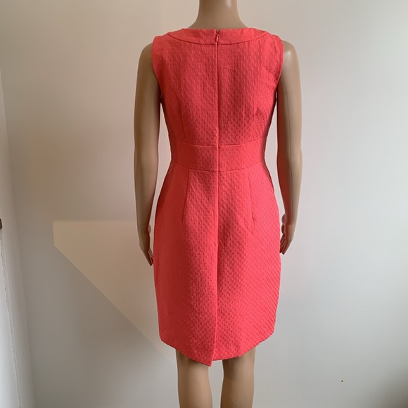 Tahari by Arthur S. Levine coral tailored dress size :2 - Picture 9 of 11